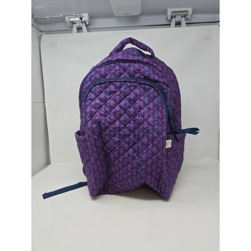 Quilted Koala Backpack Purple Pink Floral Print‎ Quilted Bag